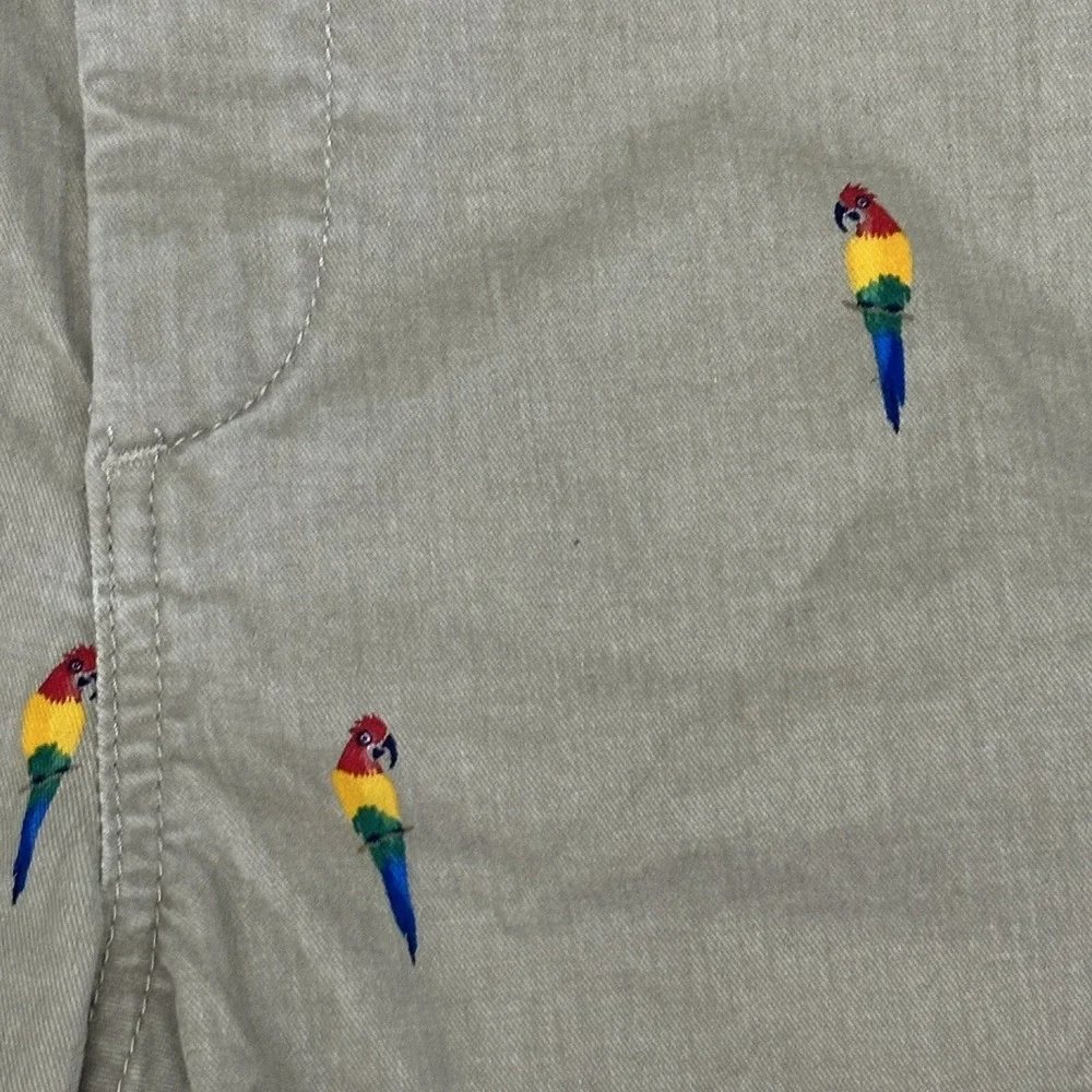Gap‎ Boys Khaki Shorts with Stretch With Parrots Size 14